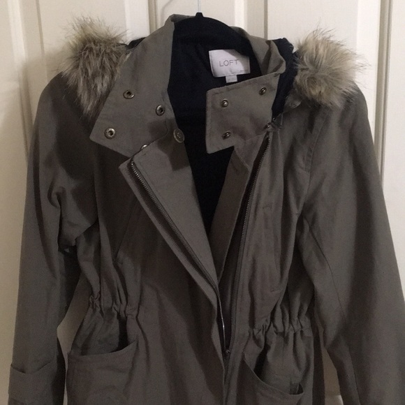 Loft Olive Parka Jacket - Picture 6 of 8